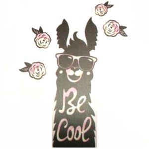 BE COOL Llama Wall Art Decal Stickers